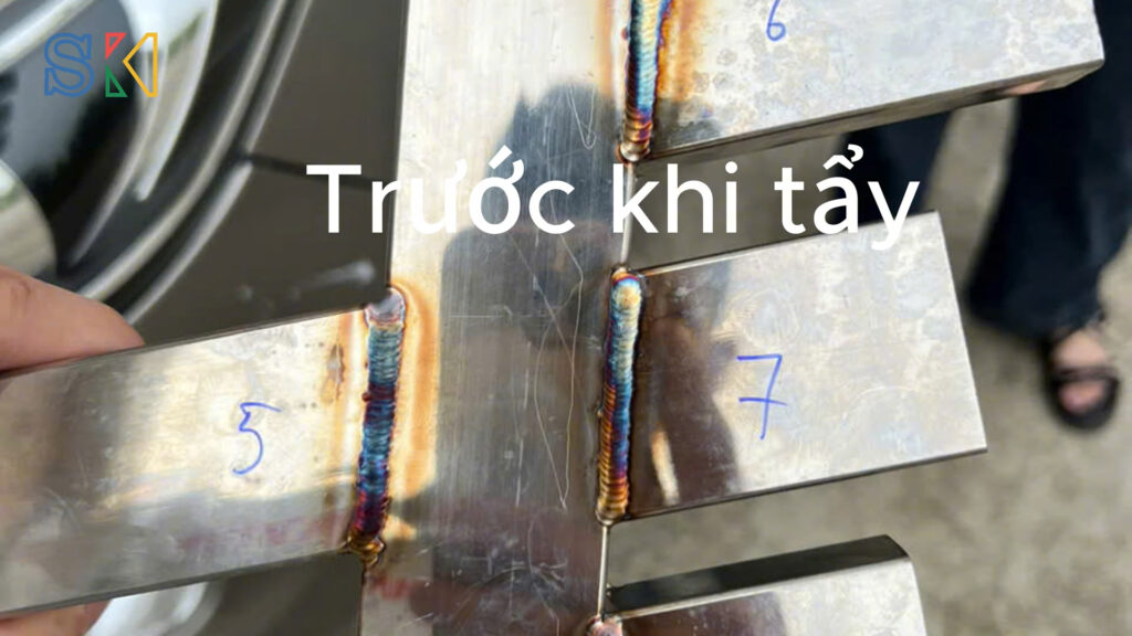 Máy tẩy mối hàn inox