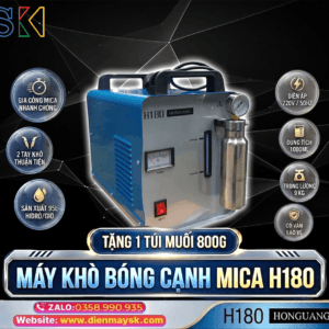 Máy khò bóng cạnh mica H180