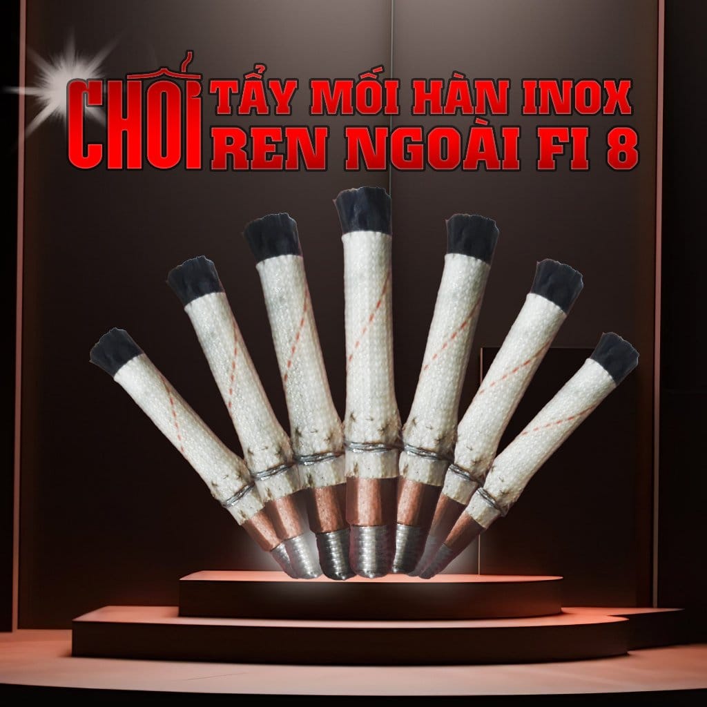 Chổi tẩy mối hàn ren ngoài phi 8