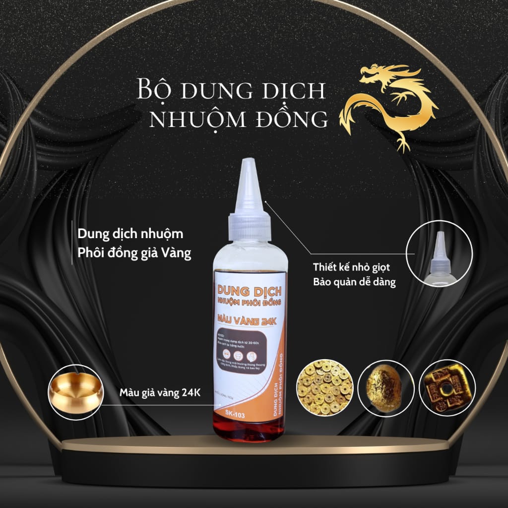 dung dịch Nhuộm đồng lên màu Vàng