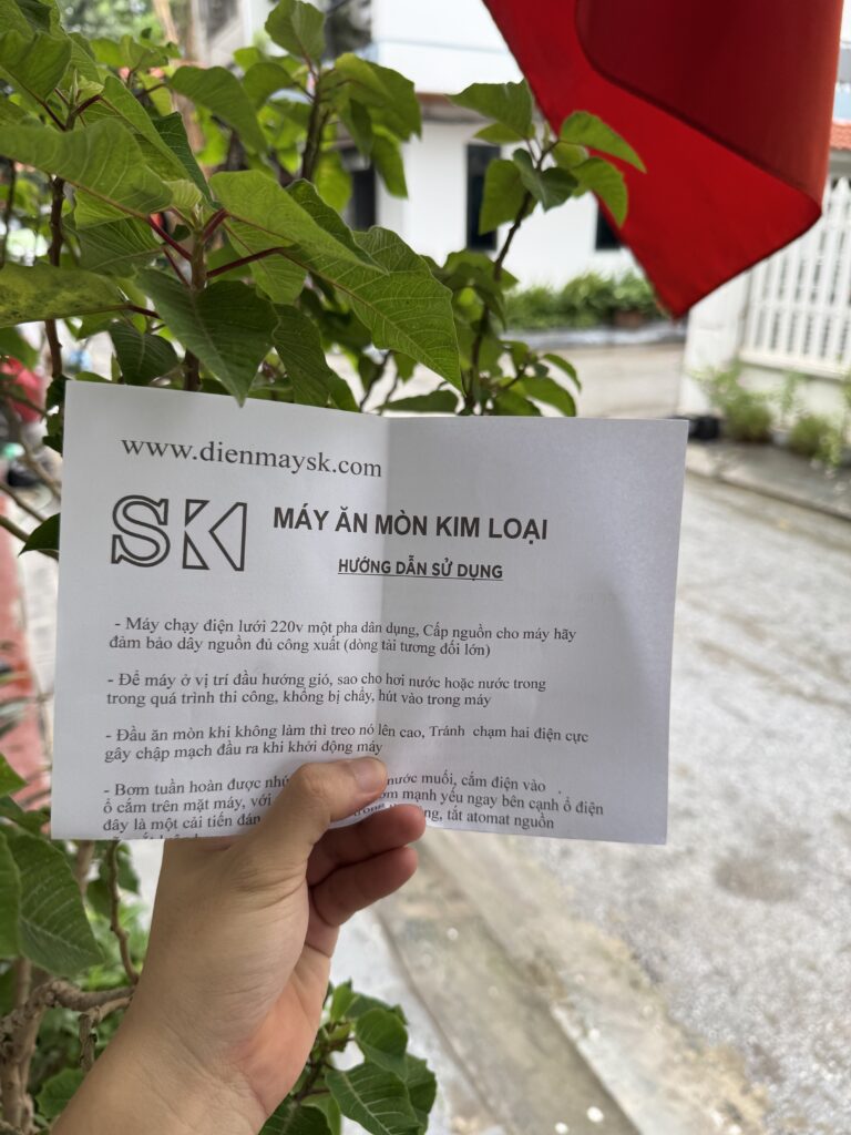 Hướng dẫn ăn mòn