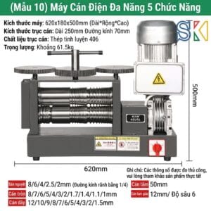 MÁY CÁN VÀNG BẠC CÁN KIM LOẠI CHẠY ĐIỆN